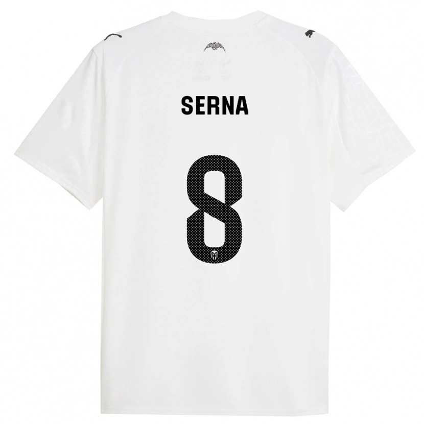 Danxen Homme Maillot Liced Serna #8 Blanc Noir Tenues Domicile 2025/26 T-Shirt