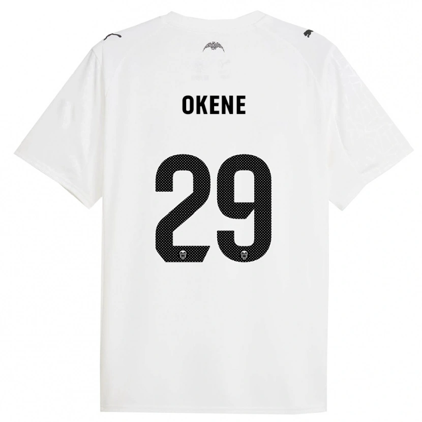 Danxen Homme Maillot Andrea Okene #29 Blanc Noir Tenues Domicile 2025/26 T-Shirt