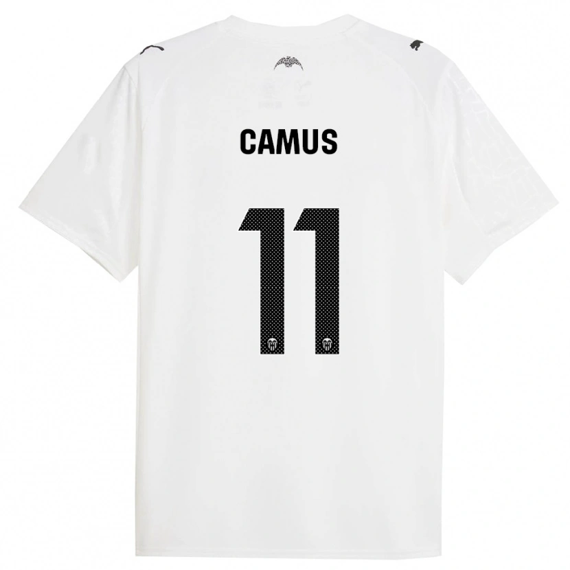 Danxen Homme Maillot Marco Camus #11 Blanc Noir Tenues Domicile 2025/26 T-Shirt