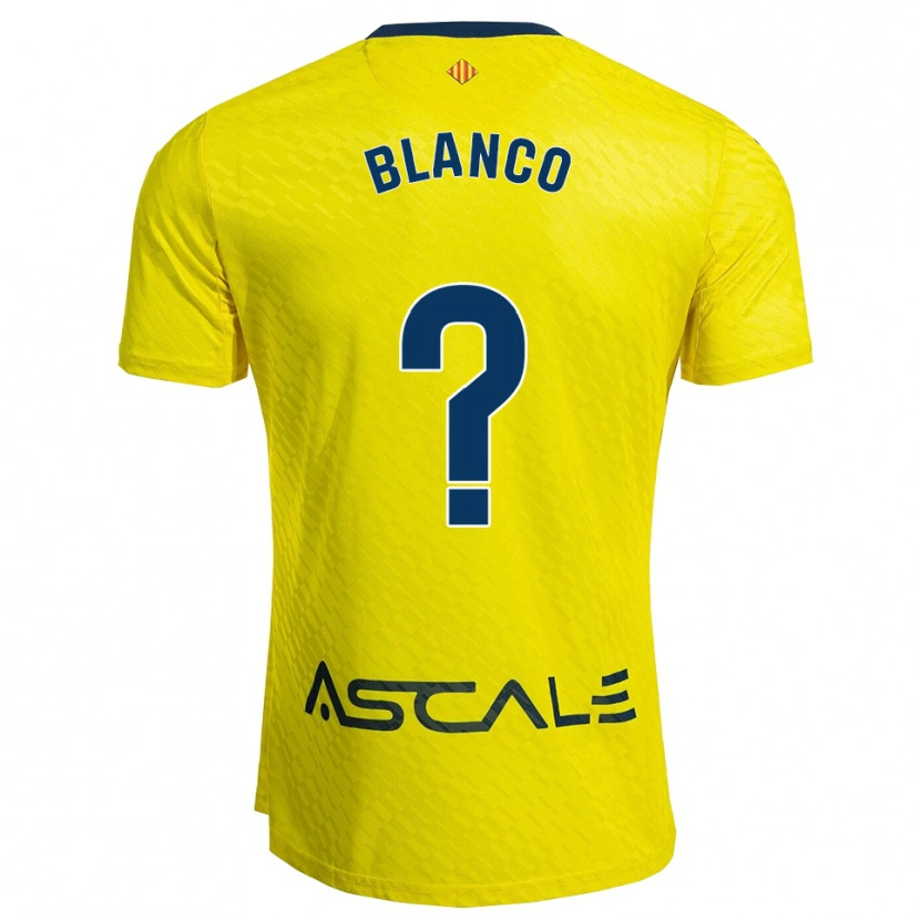 Danxen Homme Maillot Alexia Blanco #0 Jaune Marine Tenues Domicile 2025/26 T-Shirt