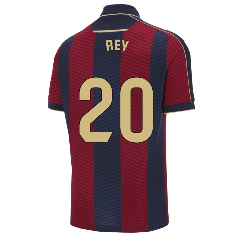 Danxen Homme Maillot Oriol Rey #20 Rouge Marine Tenues Domicile 2025/26 T-Shirt