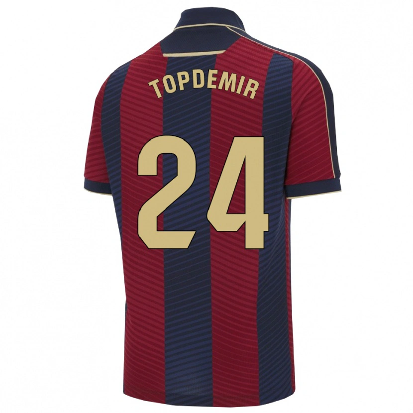 Danxen Homme Maillot Karan Topdemir #24 Rouge Marine Tenues Domicile 2025/26 T-Shirt