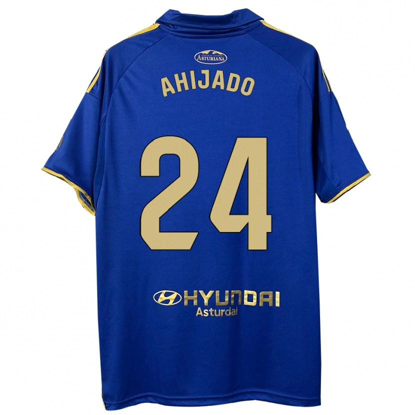 Danxen Homme Maillot Lucas Ahijado #24 Bleu Or Tenues Domicile 2025/26 T-Shirt
