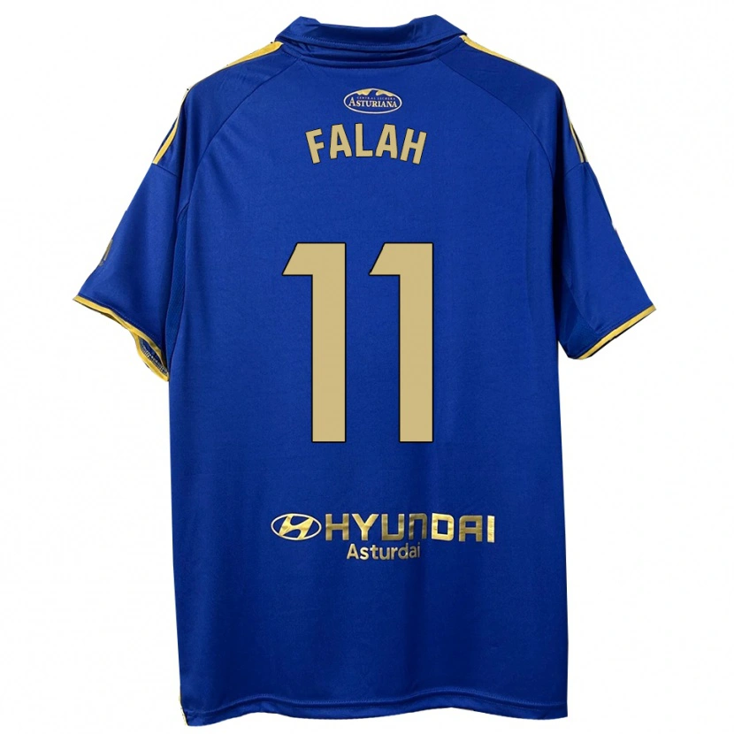 Danxen Homme Maillot Omar Falah #11 Bleu Or Tenues Domicile 2025/26 T-Shirt