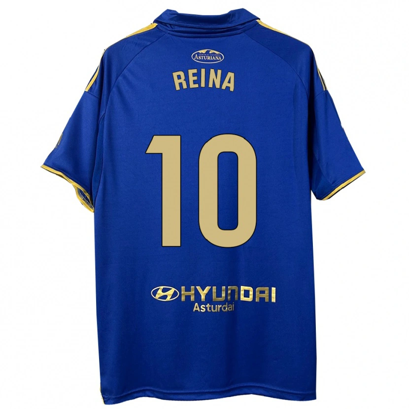 Danxen Homme Maillot Alberto Reina #10 Bleu Or Tenues Domicile 2025/26 T-Shirt