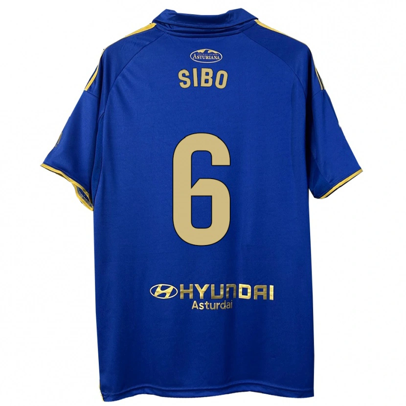 Danxen Homme Maillot Kwasi Sibo #6 Bleu Or Tenues Domicile 2025/26 T-Shirt