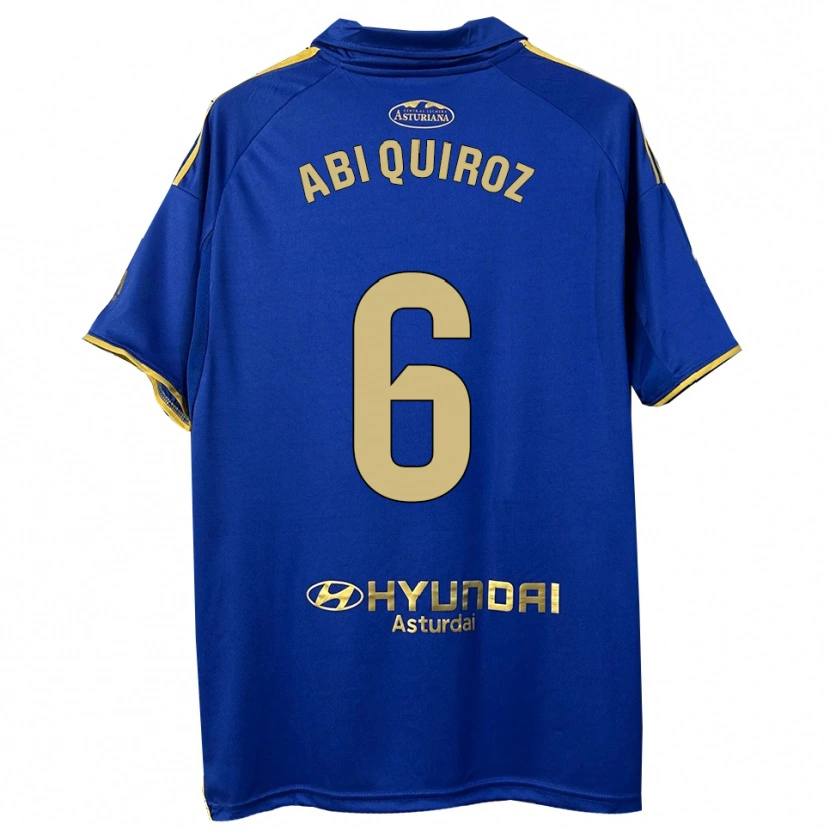 Danxen Homme Maillot Abi Quiroz #6 Bleu Or Tenues Domicile 2025/26 T-Shirt