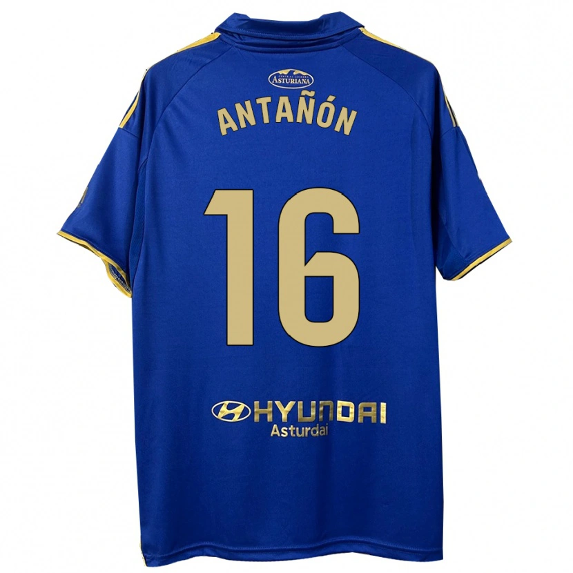 Danxen Homme Maillot Lucas Antañón #16 Bleu Or Tenues Domicile 2025/26 T-Shirt