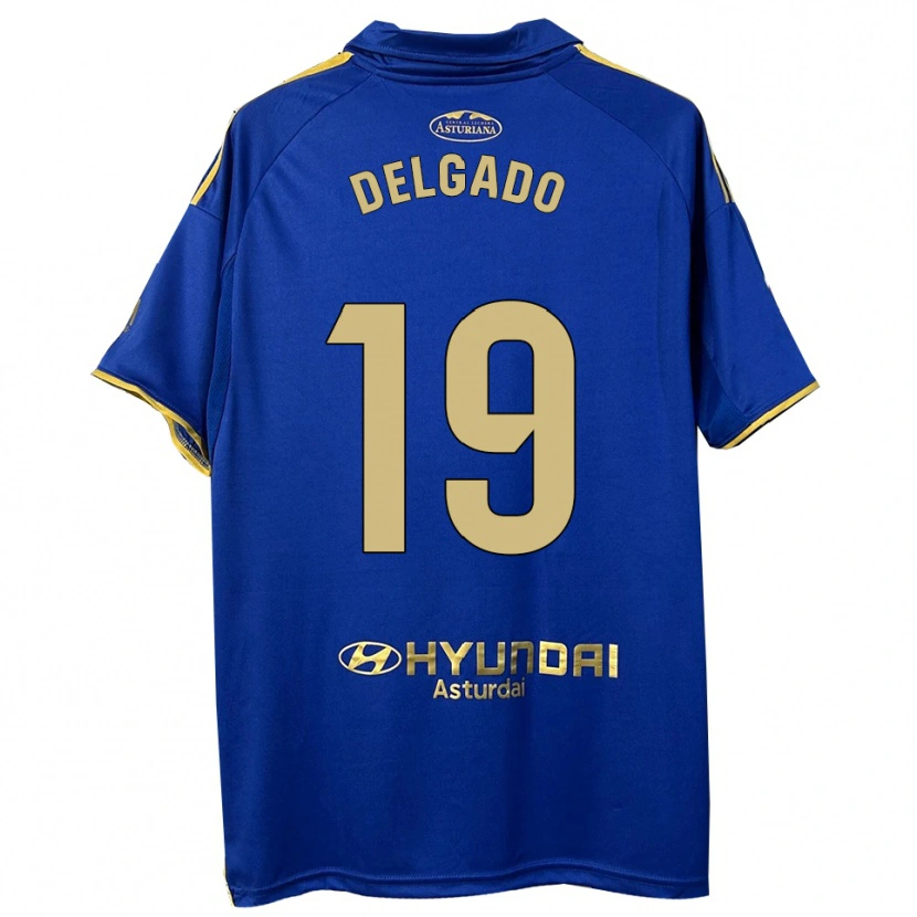 Danxen Homme Maillot Joaquín Delgado #19 Bleu Or Tenues Domicile 2025/26 T-Shirt