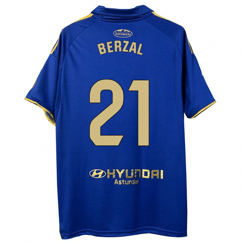 Danxen Homme Maillot Guille Berzal #21 Bleu Or Tenues Domicile 2025/26 T-Shirt