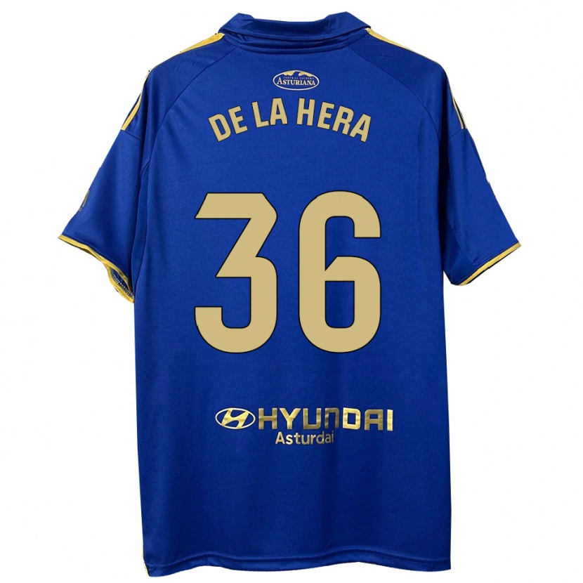 Danxen Homme Maillot Óscar De La Hera #36 Bleu Or Tenues Domicile 2025/26 T-Shirt