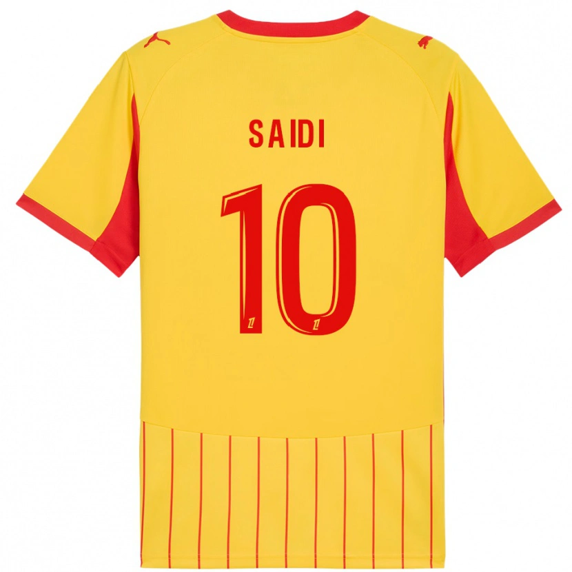 Danxen Homme Maillot Kahissa Saïdi Muscara #10 Jaune Rouge Tenues Domicile 2025/26 T-Shirt