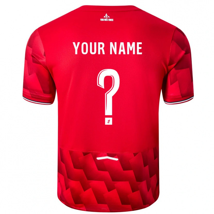 Danxen Homme Maillot Votre Nom #0 Rouge Blanc Tenues Domicile 2025/26 T-Shirt