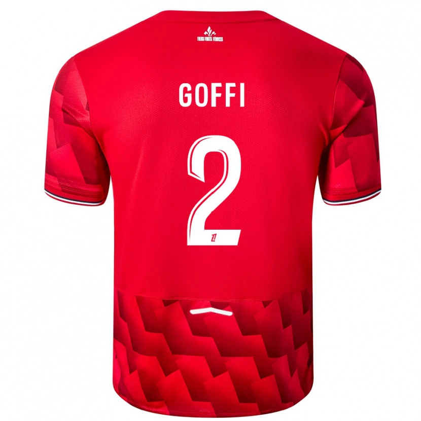 Danxen Homme Maillot Maxima Goffi #2 Rouge Blanc Tenues Domicile 2025/26 T-Shirt