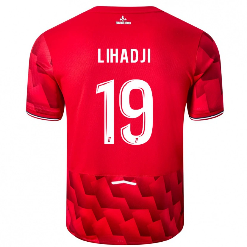 Danxen Homme Maillot Isaac Lihadji #19 Rouge Blanc Tenues Domicile 2025/26 T-Shirt
