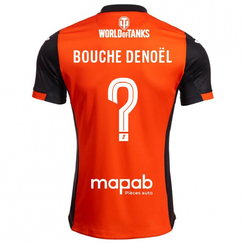 Danxen Homme Maillot Max Bouche Denoël #0 Noir Orange Tenues Domicile 2025/26 T-Shirt