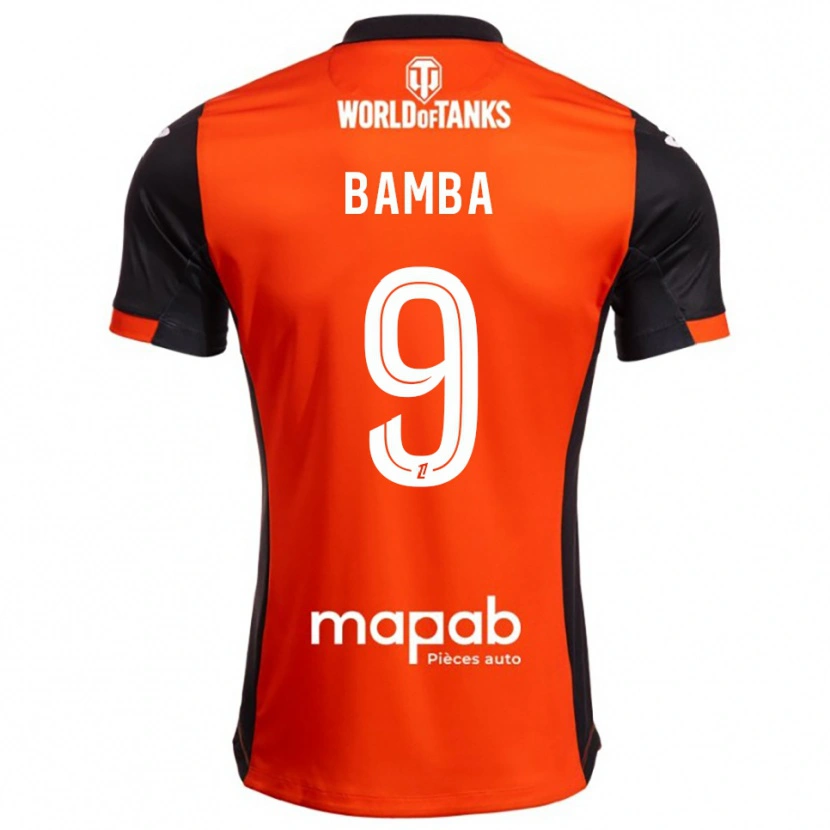 Danxen Homme Maillot Mohamed Bamba #9 Noir Orange Tenues Domicile 2025/26 T-Shirt
