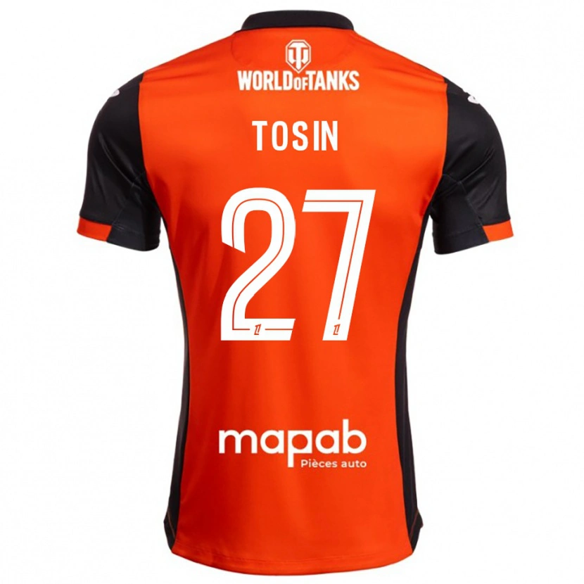 Danxen Homme Maillot Aiyegun Tosin #27 Noir Orange Tenues Domicile 2025/26 T-Shirt