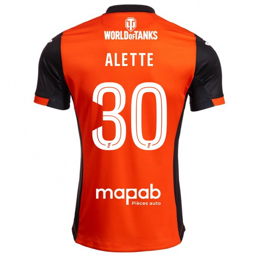 Danxen Homme Maillot Gaël Alette #30 Noir Orange Tenues Domicile 2025/26 T-Shirt
