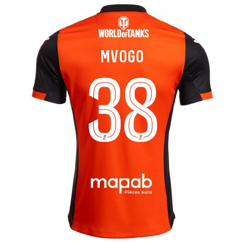 Danxen Homme Maillot Yvon Mvogo #38 Noir Orange Tenues Domicile 2025/26 T-Shirt