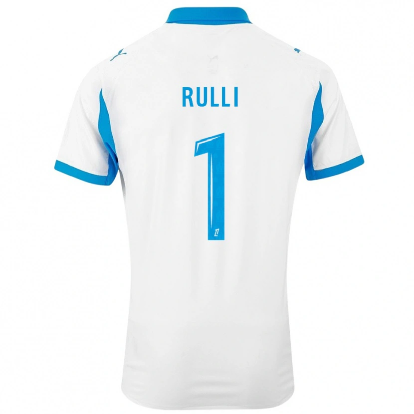 Danxen Homme Maillot Gerónimo Rulli #1 Blanc Bleu Ciel Tenues Domicile 2025/26 T-Shirt