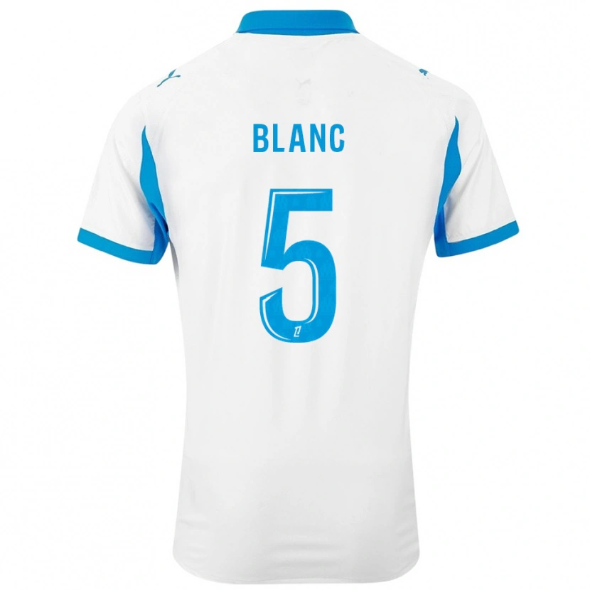 Danxen Homme Maillot Amandine Blanc #5 Blanc Bleu Ciel Tenues Domicile 2025/26 T-Shirt