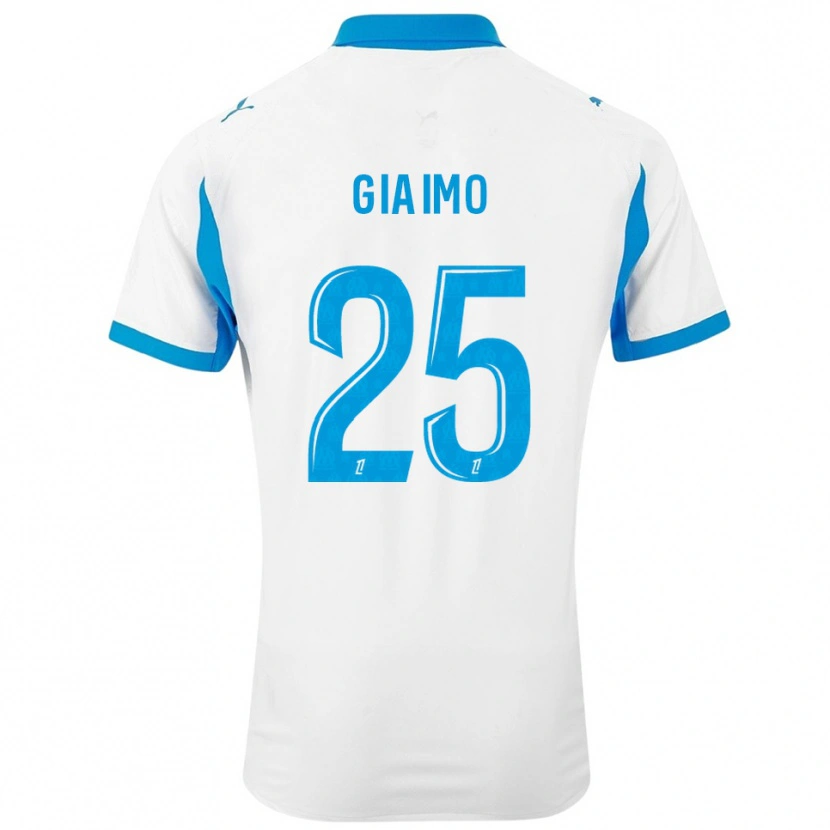 Danxen Homme Maillot Carla Giaimo #25 Blanc Bleu Ciel Tenues Domicile 2025/26 T-Shirt