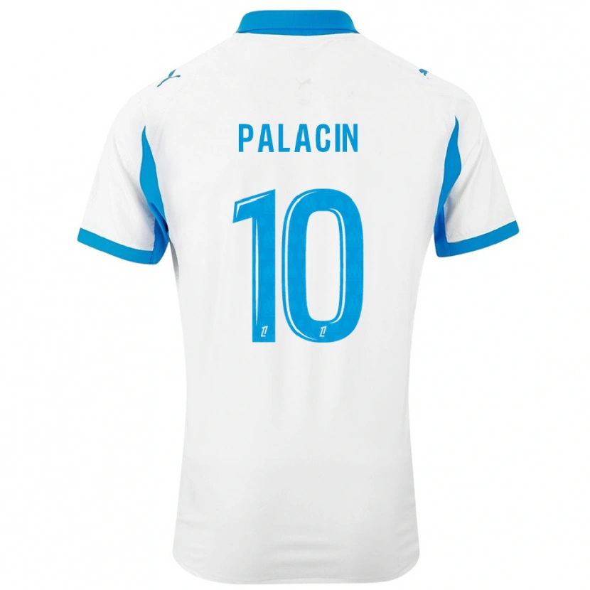 Danxen Homme Maillot Sara Palacin #10 Blanc Bleu Ciel Tenues Domicile 2025/26 T-Shirt