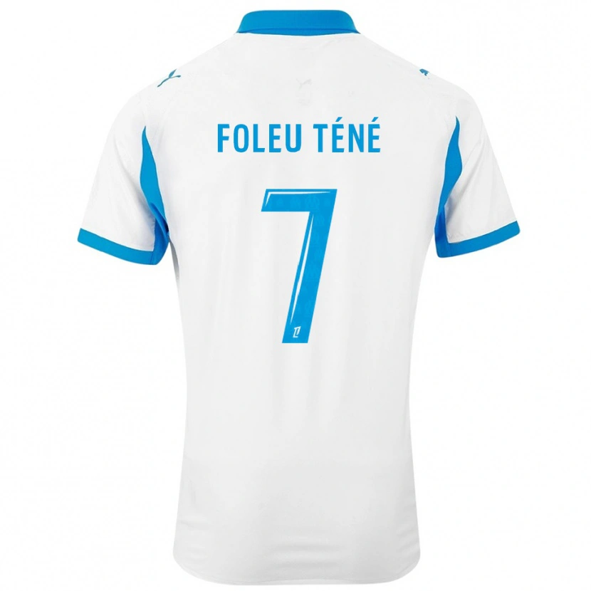 Danxen Homme Maillot Krys Foleu Téné #7 Blanc Bleu Ciel Tenues Domicile 2025/26 T-Shirt