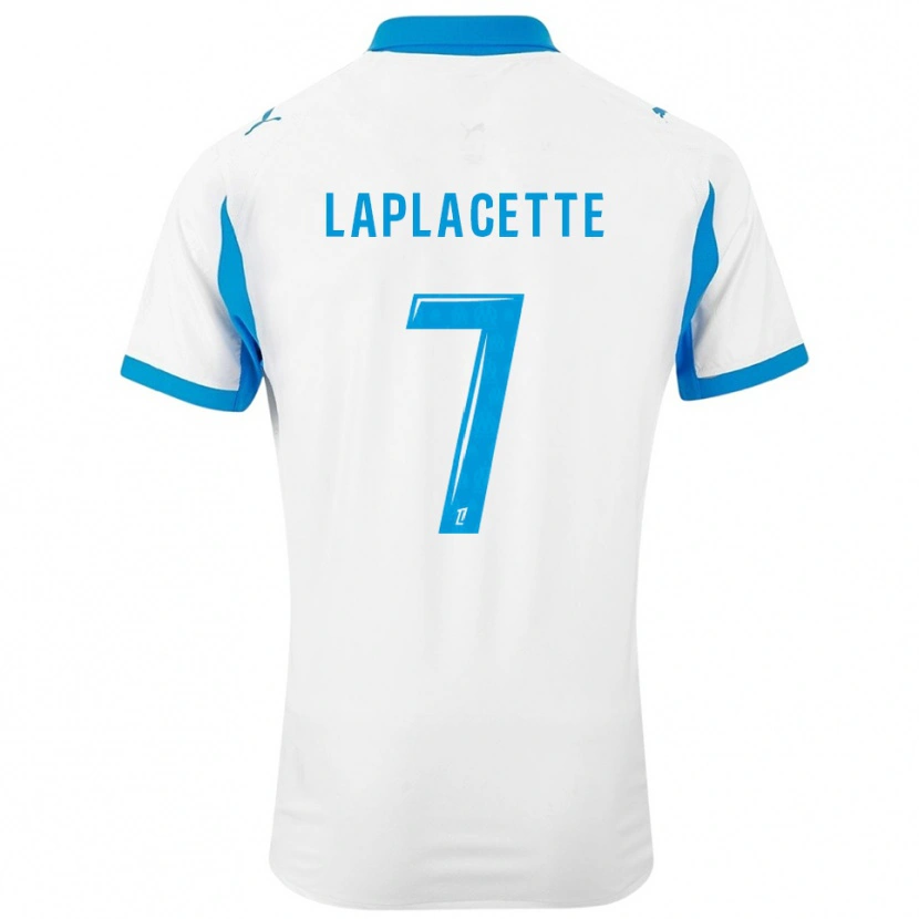 Danxen Homme Maillot Tess Laplacette #7 Blanc Bleu Ciel Tenues Domicile 2025/26 T-Shirt