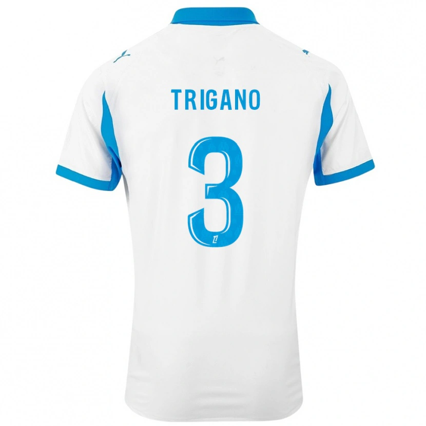 Danxen Homme Maillot Paolo Trigano #3 Blanc Bleu Ciel Tenues Domicile 2025/26 T-Shirt