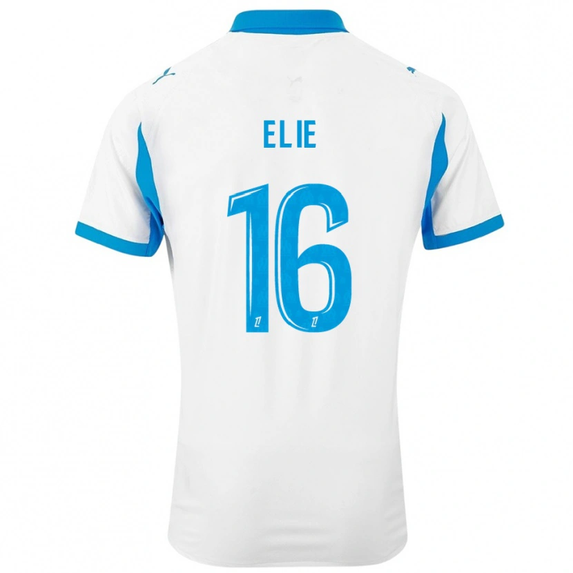 Danxen Homme Maillot Anaïs Elie #16 Blanc Bleu Ciel Tenues Domicile 2025/26 T-Shirt