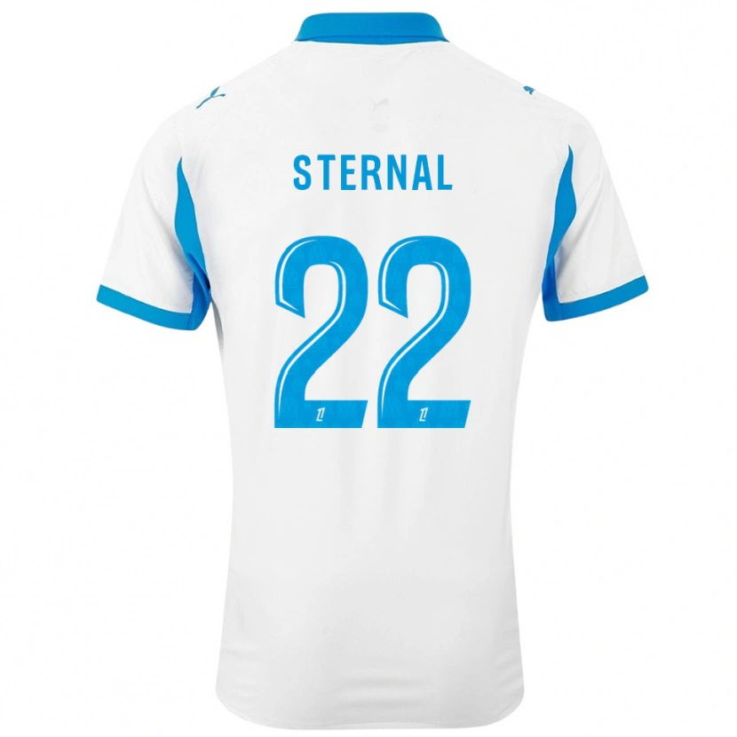 Danxen Homme Maillot Enzo Sternal #22 Blanc Bleu Ciel Tenues Domicile 2025/26 T-Shirt