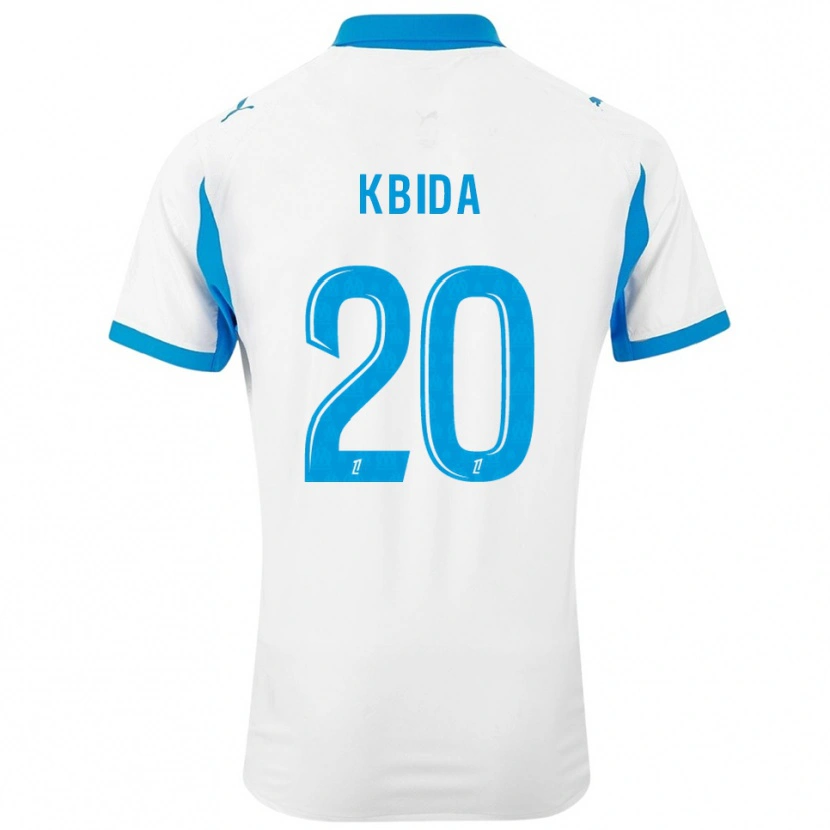 Danxen Homme Maillot Ines Kbida #20 Blanc Bleu Ciel Tenues Domicile 2025/26 T-Shirt