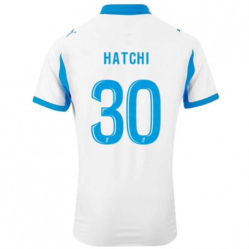 Danxen Homme Maillot Anaïs Hatchi #30 Blanc Bleu Ciel Tenues Domicile 2025/26 T-Shirt