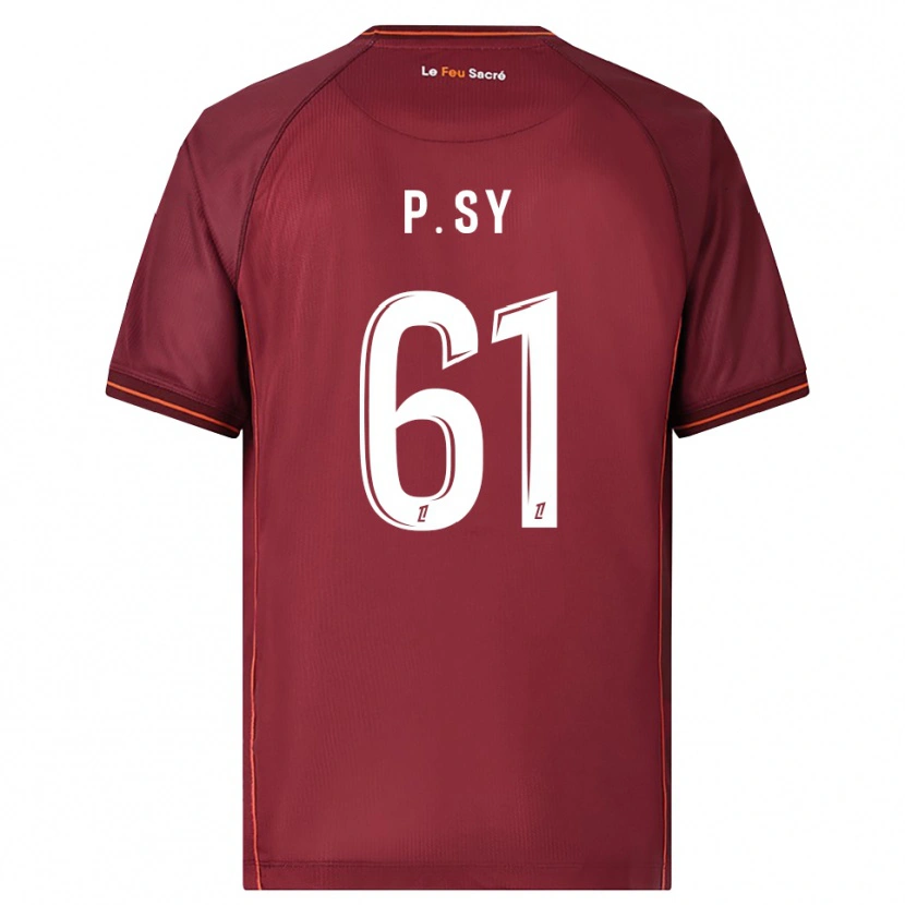 Danxen Homme Maillot Pape Sy #61 Bourgogne Blanc Tenues Domicile 2025/26 T-Shirt