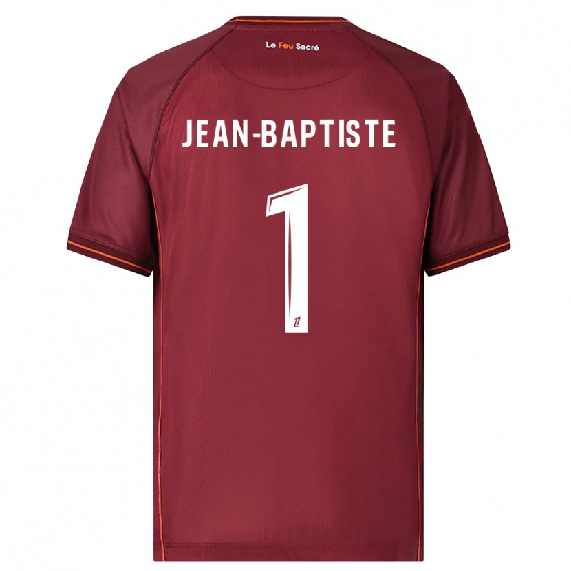 Danxen Homme Maillot Romain Jean-Baptiste #1 Bourgogne Blanc Tenues Domicile 2025/26 T-Shirt