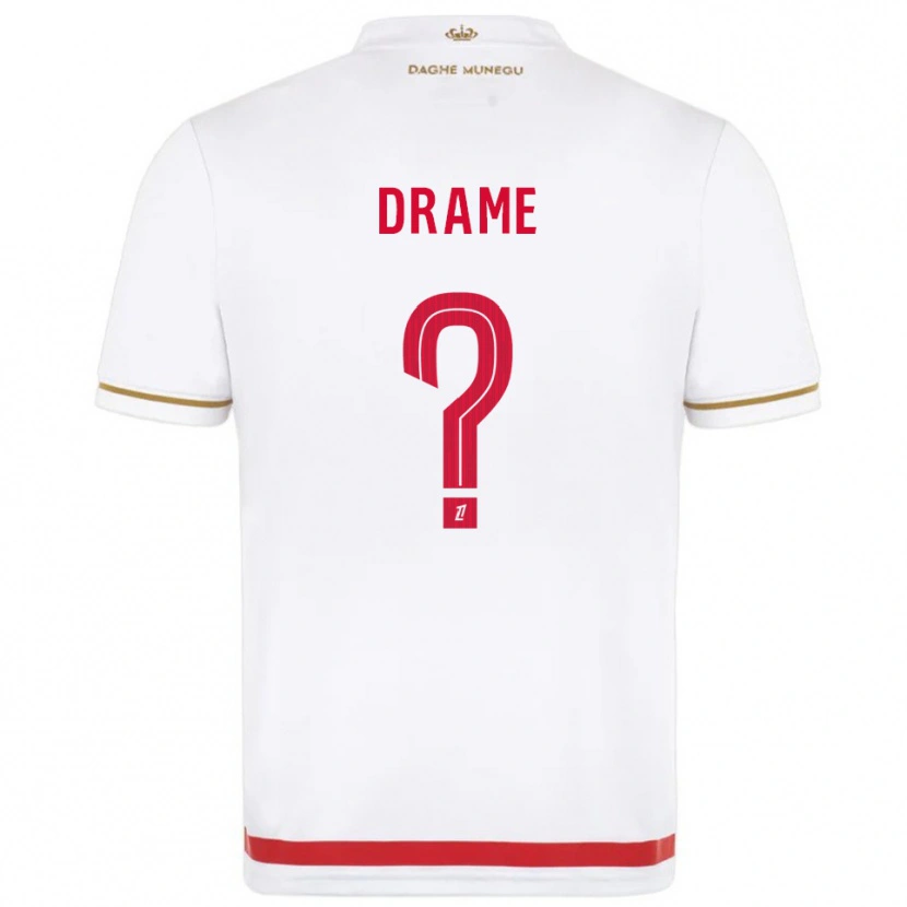 Danxen Homme Maillot Massiremba Drame #0 Rouge Blanc Tenues Domicile 2025/26 T-Shirt