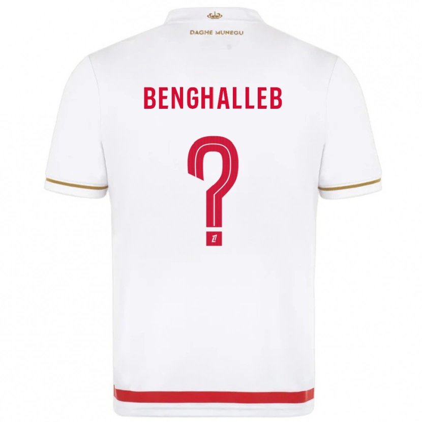 Danxen Homme Maillot Adam Benghalleb #0 Rouge Blanc Tenues Domicile 2025/26 T-Shirt