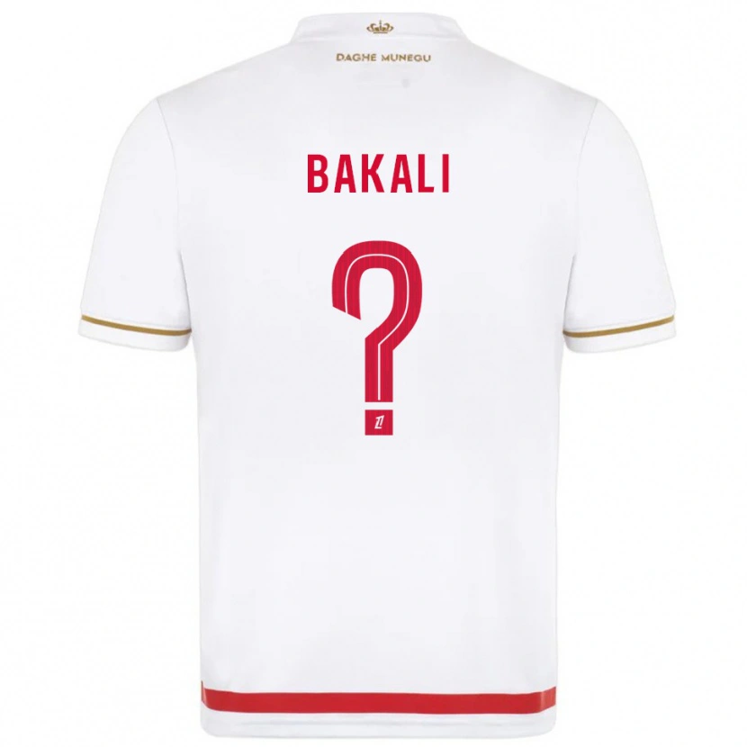 Danxen Homme Maillot Jonathan Bakali #0 Rouge Blanc Tenues Domicile 2025/26 T-Shirt