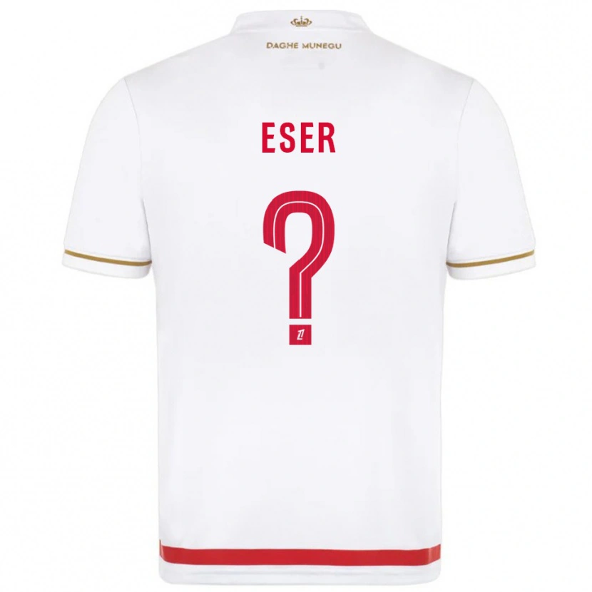 Danxen Homme Maillot Allan Eser #0 Rouge Blanc Tenues Domicile 2025/26 T-Shirt
