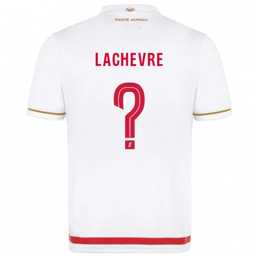 Danxen Homme Maillot Téo Lachevre #0 Rouge Blanc Tenues Domicile 2025/26 T-Shirt