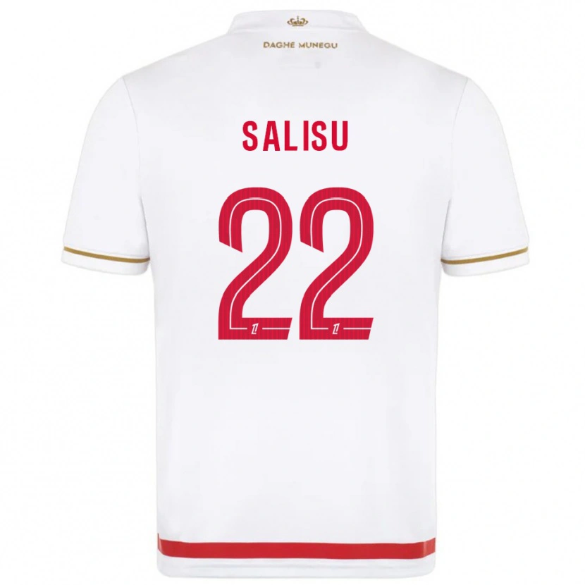 Danxen Homme Maillot Mohammed Salisu #22 Rouge Blanc Tenues Domicile 2025/26 T-Shirt