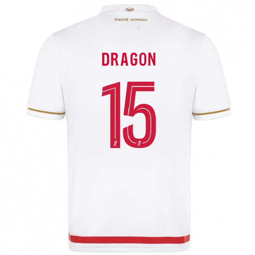 Danxen Homme Maillot Clément Dragon #15 Rouge Blanc Tenues Domicile 2025/26 T-Shirt