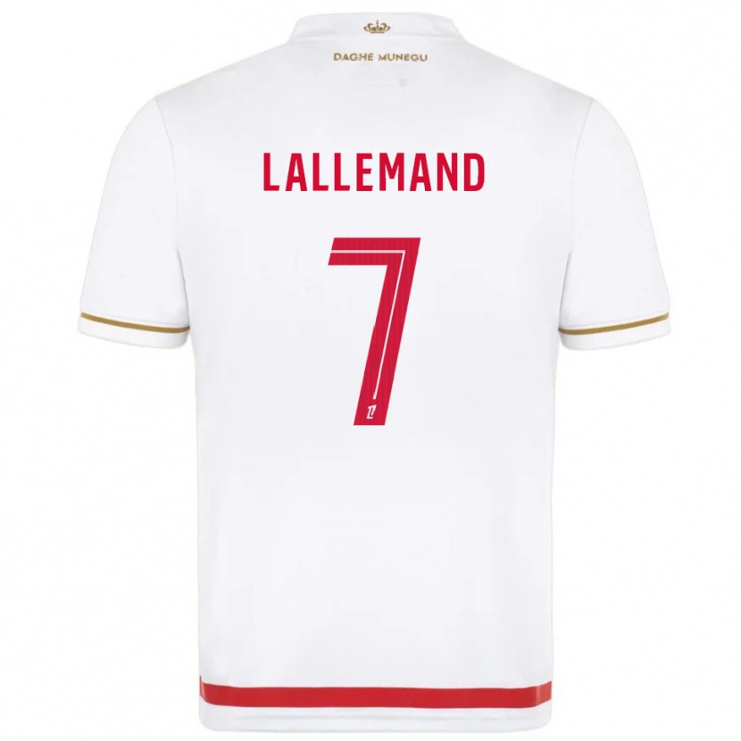 Danxen Homme Maillot Nassim Lallemand #7 Rouge Blanc Tenues Domicile 2025/26 T-Shirt