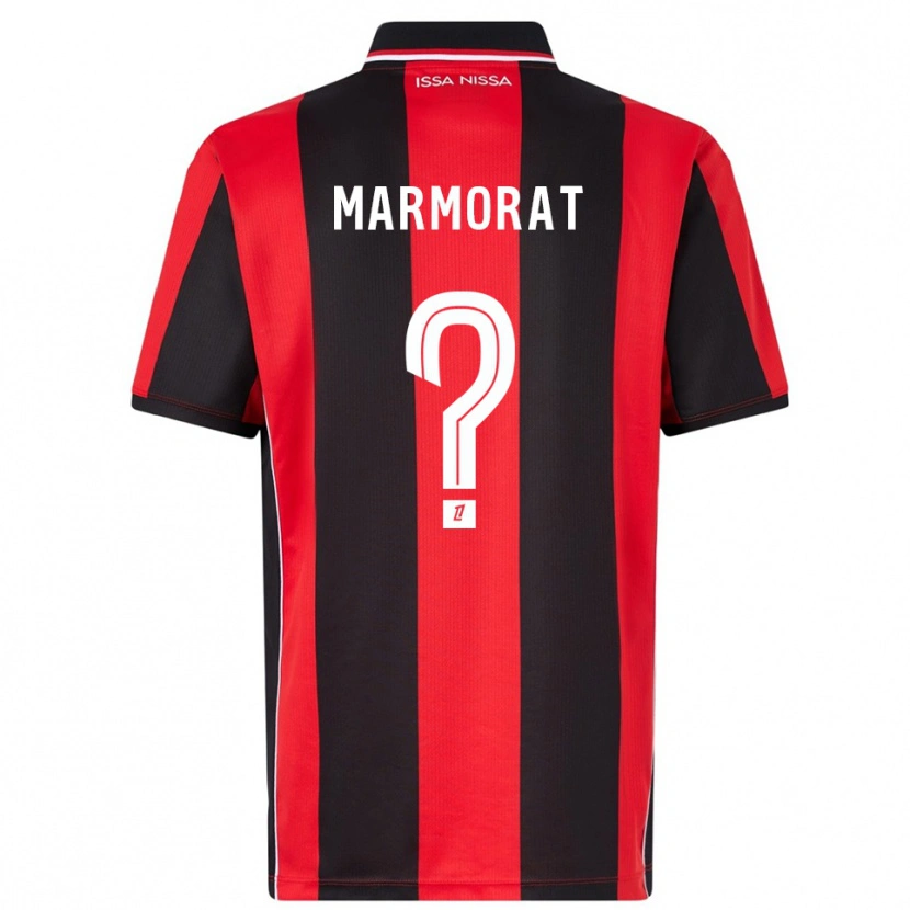 Danxen Homme Maillot Mathéo Marmorat #0 Rouge Noir Tenues Domicile 2025/26 T-Shirt