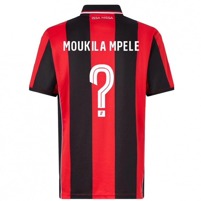 Danxen Homme Maillot Beny Moukila Mpele #0 Rouge Noir Tenues Domicile 2025/26 T-Shirt