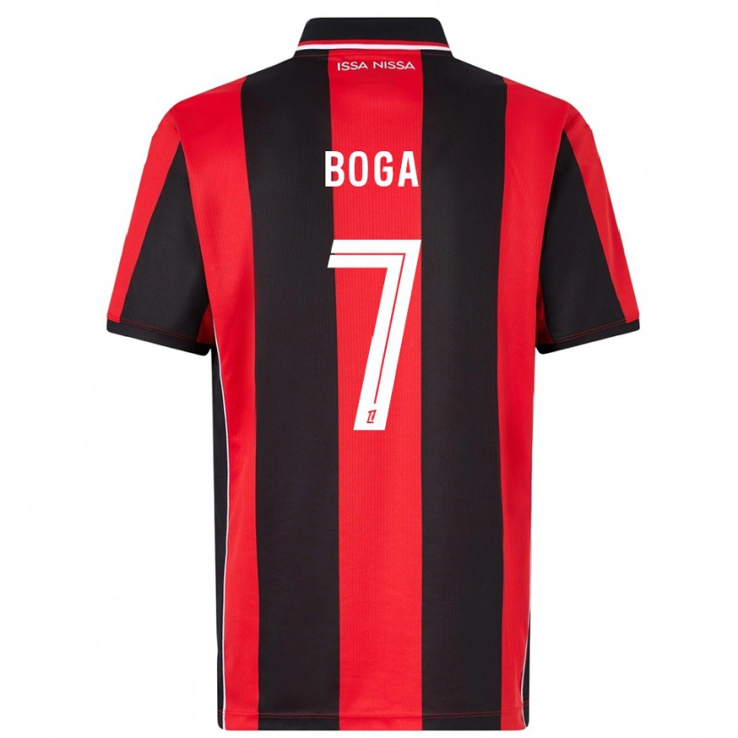 Danxen Homme Maillot Jérémie Boga #7 Rouge Noir Tenues Domicile 2025/26 T-Shirt