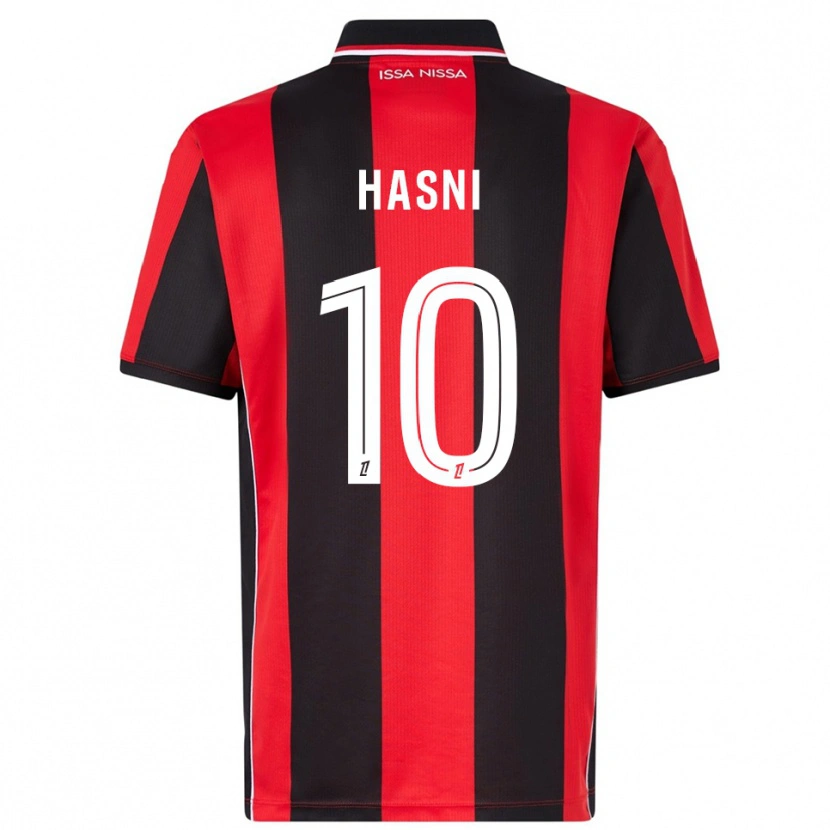 Danxen Homme Maillot Zinedine Hasni #10 Rouge Noir Tenues Domicile 2025/26 T-Shirt