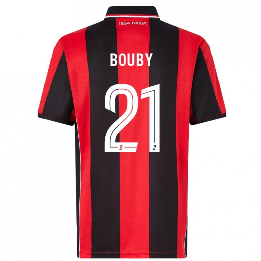 Danxen Homme Maillot Coline Bouby #21 Rouge Noir Tenues Domicile 2025/26 T-Shirt